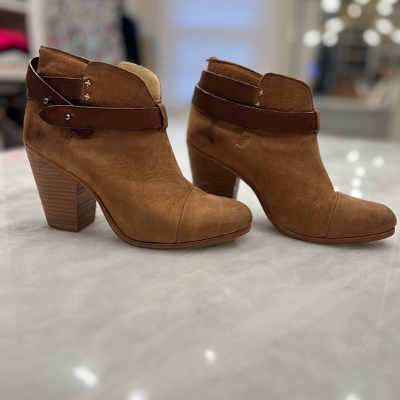 Rag & Bone tan & brown Harrow Booties - Picture 1 of 10